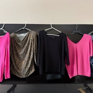 5 DESIGNER NAME TOPS. SIZE XL